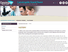 Tablet Screenshot of canceropole-grandouest.com
